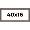 PosterPalooza | Panoramic Ornate Black Picture Frame - UV Acrylic, Foam Board Backing, Hanging Hardware - 2 of 4