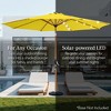 Best Choice Products 10ft Solar LED Lighted Outdoor Woodgrain Pattern Steel Market Patio Umbrella - 4 of 4