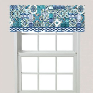 Laural Home Callisto Tiles Window Valance - 1 of 2