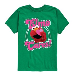 Boys' - Sesame Street - Elmo Cares Short Sleeve Graphic T-Shirt - 1 of 4