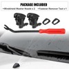 Unique Bargains Front Windshield Wiper Washer Nozzle Spray Jet Kit 85381-44010 for Toyota Tacoma 2005-2015 for Toyota Prius 2001-2009 Black 5 Pcs - 2 of 4