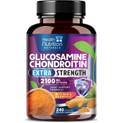 Glucosamine Chondroitin MSM Triple Strength Turmeric Joint Support 2100mg - 60 Capsules;120 Capsules;180 Capsules;240 Capsules