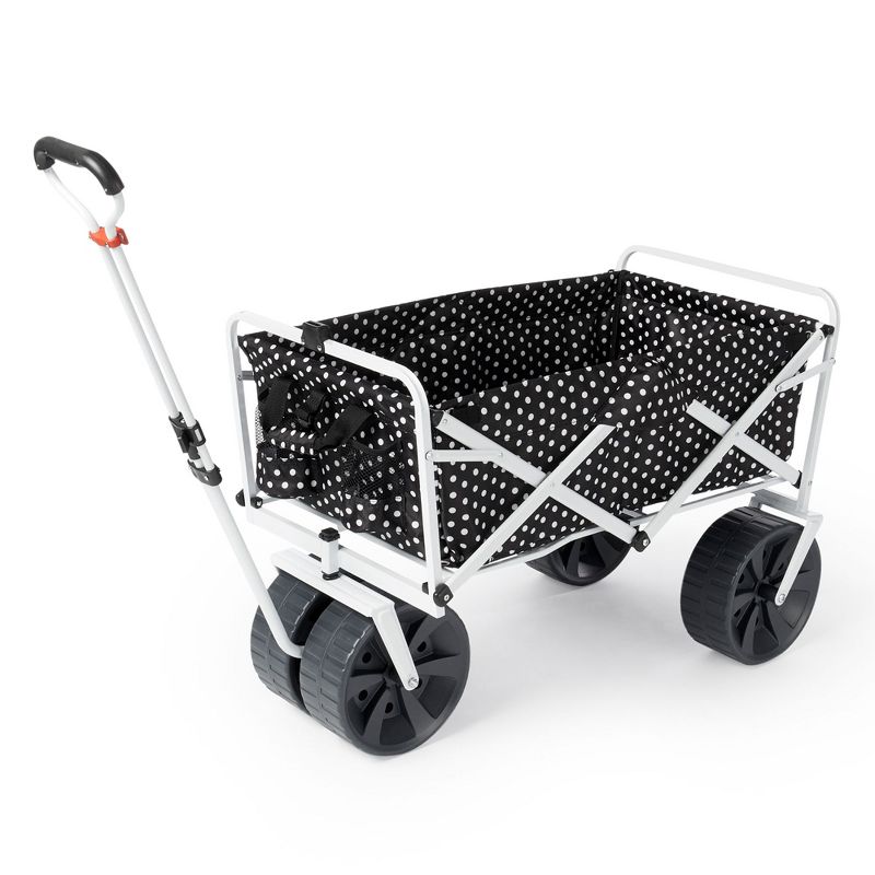 Mac Sports Heavy Duty Steel Frame Collapsible Folding 150 Pound Capacity Outdoor Beach Garden Utility Wagon Cart with 4 All Terrain Wheels, 1 of 7