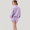 Anna-Kaci Active Women's Long Sleeve Woven Half Zip Pullover Top with Stand Collar and Elastic Cuffs - 4 of 4