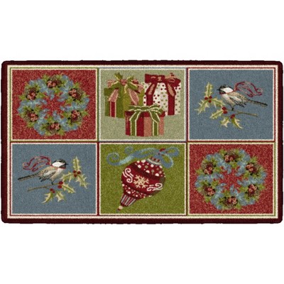 Brumlow Mills Festive Blocks Holiday Rug, 1'8" x 2'10"