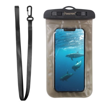 Insten Cell phone Waterproof Case Underwater up to 3 meter Dry Pouch for iPhone 11 Pro Max 8 Plus X XS XR (Locked and sealed Double Protection) Black