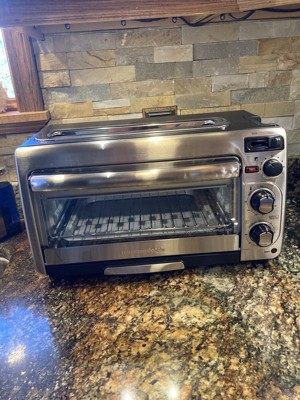 Hamilton Beach 2 in 1 1450 W 4-Slice Silver Toaster Oven with 2