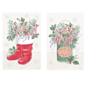 Evergreen Christmas Charm Reversible Burlap Garden Flag 12 x 18 Inches Indoor Outdoor Decor - 1 of 4