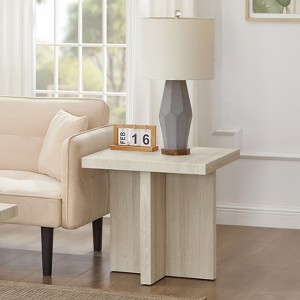 Roundhill Furniture Mchome Square End Table, Nightstand - 1 of 4