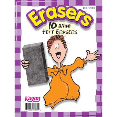 Kagan Erasers, Mini, 10pk (Pack of 6)