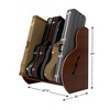 A&S Crafted Products Studio Deluxe Guitar Case Rack Walnut Finish Short Size (5-7 Cases) - 3 of 4