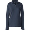 Lands' End School Uniform Women's Long Sleeve Feminine Fit Interlock Polo Shirt - 2 of 2