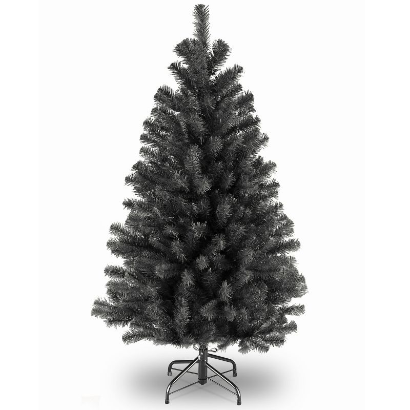 4.5' Unlit Black North Valley Spruce Artificial Christmas Tree - National Tree Company, 1 of 6