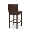 PAGED Modern Minimalist Bar Stools, Counter Stools with Metal Legs, Dining Chairs with High Density Fabric Seat for Kitchen Island, Set of 2 - 4 of 4