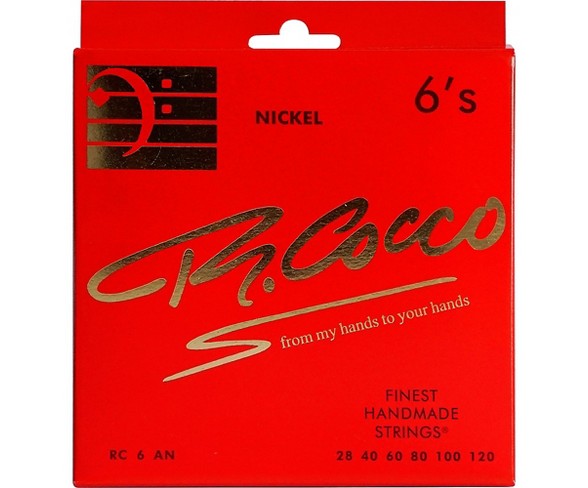 Richard Cocco RC6AN 6-String Nickel Electric Bass Guitar Strings