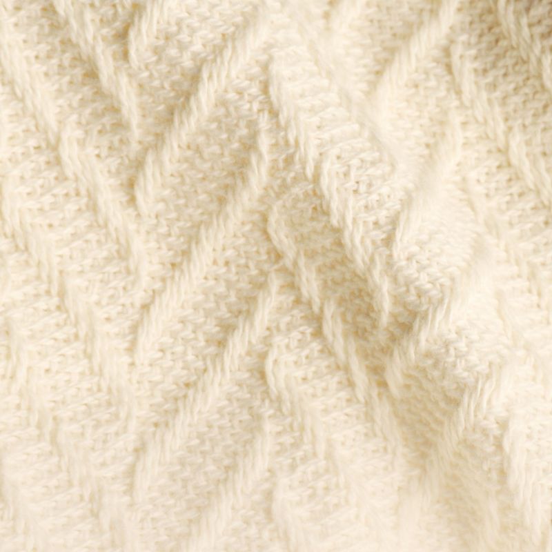 Bed Blanket | Soft 100% Cotton | Herringbone Design | All-Season Thermal Layering by California Design Den, 3 of 9