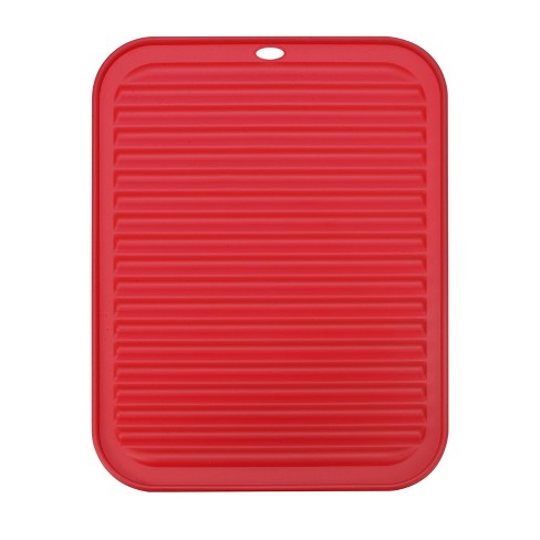 Unique Bargains Dish Drying Mat Reusable Sink Drain Pad Heat Resistant  Non-slipping Suitable For Kitchen Red : Target