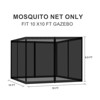 Aoodor Universal 10 x 10 ft. Gazebo Replacement Mosquito Netting Screen 4-Panel Sidewalls(Only Netting) - 3 of 4