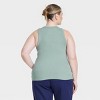 Women's Slim Fit Ribbed Tank Top - A New Day™ - 2 of 3