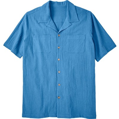 KingSize Men's Big & Tall Gauze Camp Shirt