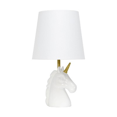 Sparkling and Unicorn Table Lamp White - Simple Designs