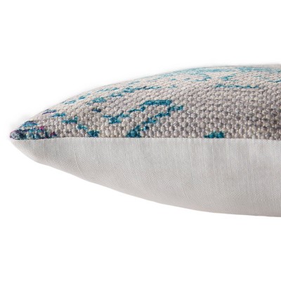 Multicolor Geometric Indoor/Outdoor Lumbar Pillow