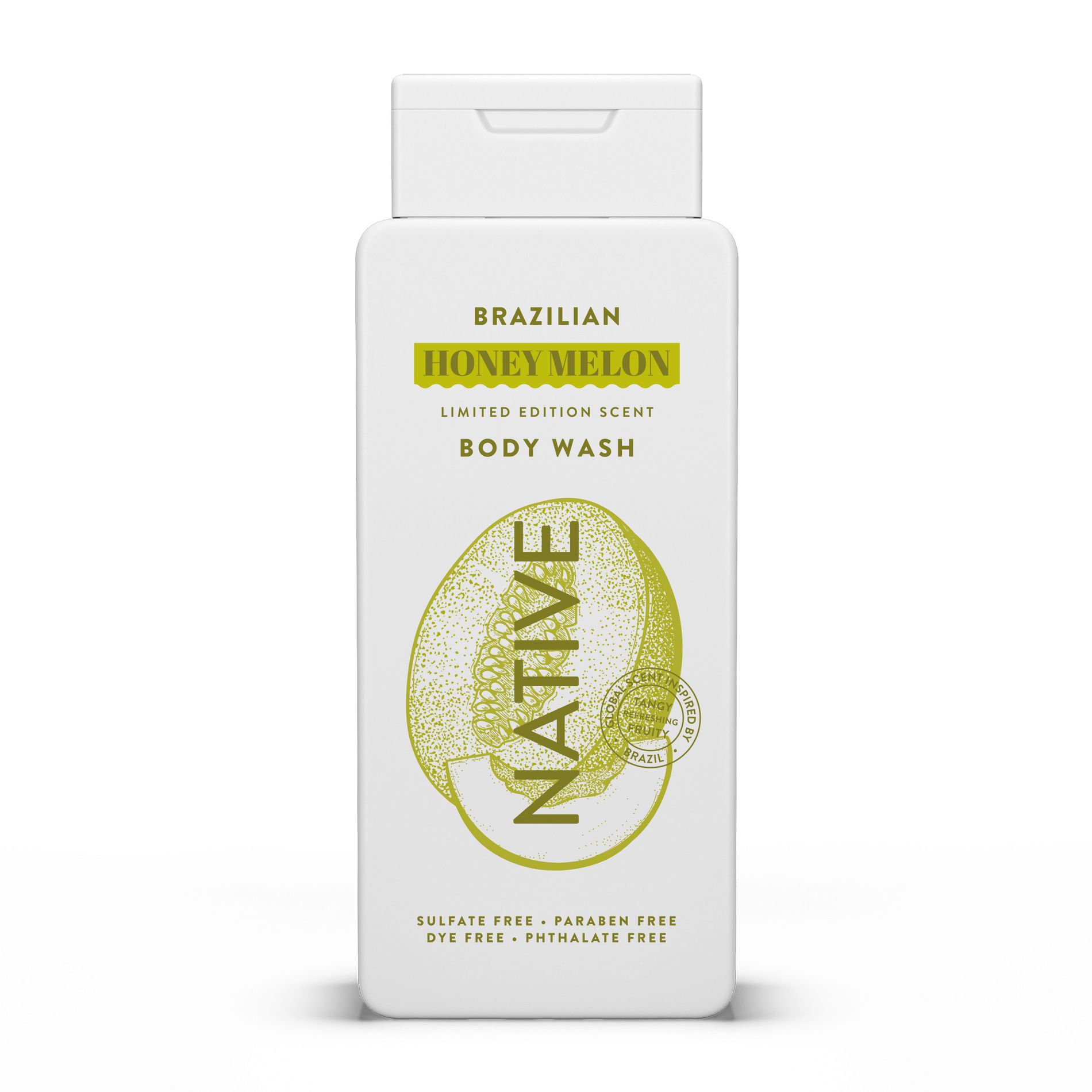 Native Limited Edition Global Flavors Sulfate-Free Body Wash - Brazilian Honey Melon - 18 fl oz