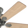 Hunter 44" Swanson Lighted Ceiling Fan Matte Silver Finish with 5 Blades in American Walnut/Autumn Walnut - 2 of 4