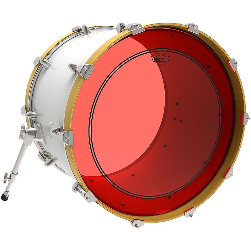 Remo Powerstroke P3 Colortone Red Bass Drum Head, 2 of 3