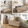 StorageBud Storage Ottoman for Bedroom End of Bed, Fabric Storage Bench, Large Storage Ottoman Bench, Entryway Bench with Storage - 3 of 4