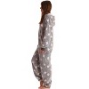 Just Love Womens One Piece Winter Holiday Adult Bodysuit Faux Shearling Lined Hoody Xmas Pajamas - 3 of 4