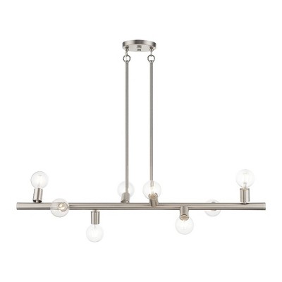 Livex Lighting Bannister 8 - Light Chandelier in  Brushed Nickel