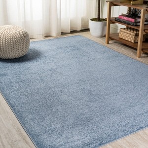 Haze Solid Low-Pile Indoor Area Rug - JONATHAN Y - 1 of 4
