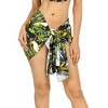 HAPPY BAY Women's Summer Bikini Wraps Beach Wrap Swimwear Sarong Skirt Bathing suit Swimsuit Pareo for Women One Size Short Multicolored, Tropical - 2 of 4