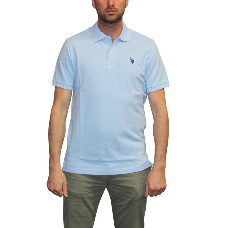 U.S. Polo Assn. Solid Cotton Pique Polo with Small Pony, 1 of 2
