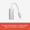 RadioShack Type C to HDMI F Converter 2605103 0.3 Feet - 2 of 4