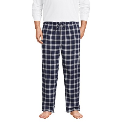 Lands' End Men's Big And Tall Flannel Pajama Pants - 3x Big Tall - Navy ...