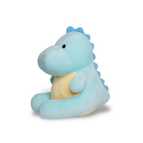 FAO Schwarz Glow Brights Toy Plush LED with Sound Blue Dinosaur 12 Stuffed  Animal