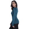 Just Love Womens Underscrub Silky Long Sleeve T-Shirt Plain Undershirt Tee - 2 of 3