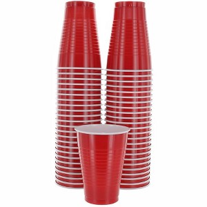 SparkSettings Disposable Plastic Cups 12oz, 50 Pack - 1 of 4