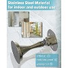DOMETOUR Magnetic Door Stopper 2 Pack, Stainless Steel, No-Drill Adhesive or Screws, Floor/Wall Mount, Heavy Duty Door Holder, Bronze - 2 of 4