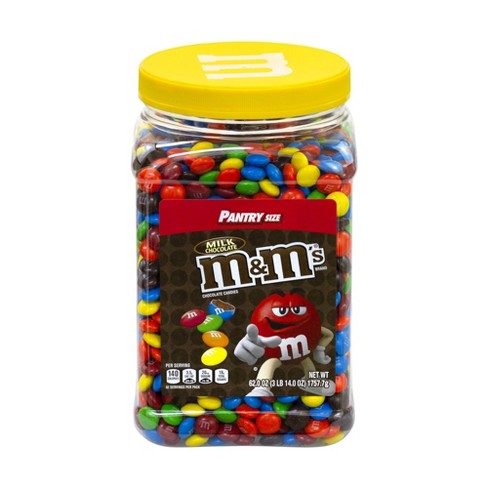 Mars M&M's Milk Chocolate Candies - 62 oz jar