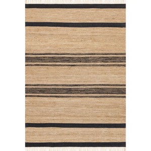 Nuloom Ananya Striped Jute Blend Tasseled Indoor Area Rug, 5' x 8', Natural - 1 of 4