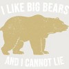 Adult Design By Humans I Like Big Bears And I Cannot Lie Bear Silhouette By Wholesome T-Shirt - 2 of 2