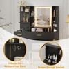 Makeup Vanity with Power Outlet, Vanity Desk with Mirror and Lights - 3 of 4