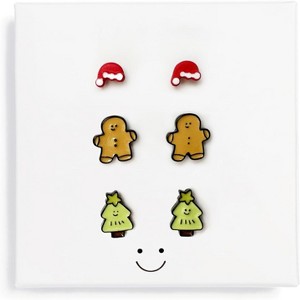 Multi-Holiday Stud Earrings - 3 Pairs Festive Jewelry Gift Collection. - 1 of 4