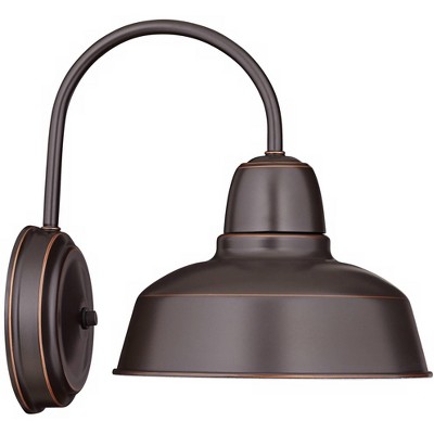 Oil Rubbed Bronze Industrial Gooseneck Outdoor Wall Light
