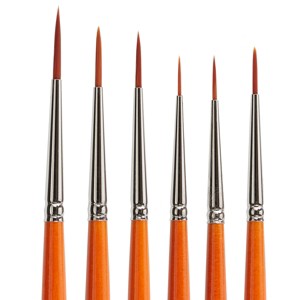 KINGART Radiant 6350 Liner Brush Set, 6 pc - 1 of 4