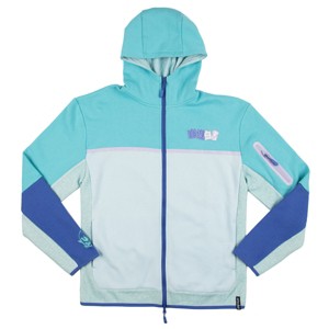 Yu Yu Hakusho Yusuke Urameshi Long Sleeve Blue Contrast Unisex Adult Zip Up Hoodie - 1 of 4