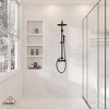 CASAINC Wall Mount Exposed Pipe Rainfall Shower System - 3 of 4